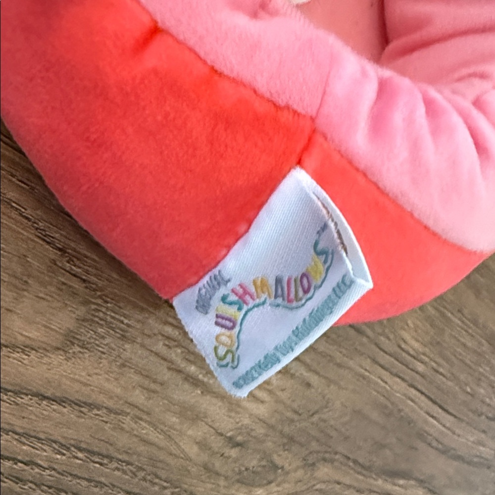Original Squishmallows Strawberry Plush Slippers - Pink & Green Size 9/10 - Picture 5 of 6